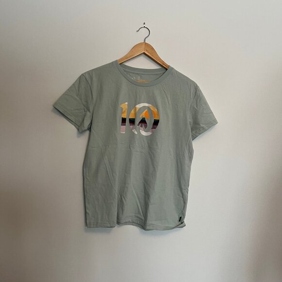 Ten Tree. T-Shirt. Light Mint. Multi Color Ten Tree Logo. Size M. Womens. - Picture 3 of 8